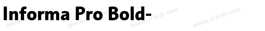 Informa Pro Bold字体转换